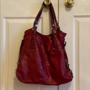 B. Makowsky Tote Bag - Black and Brown